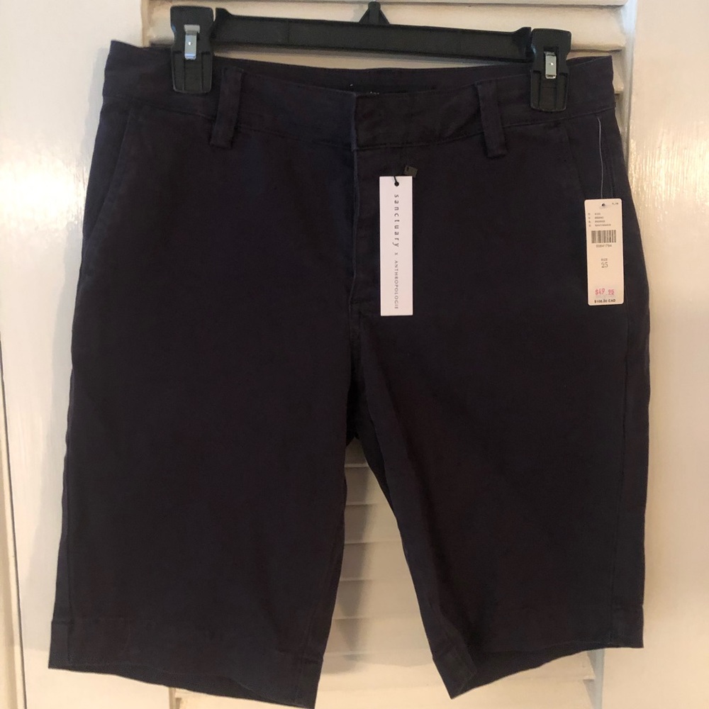 NWT Anthropologie x Sanctuary navy shorts - Picture 2 of 7